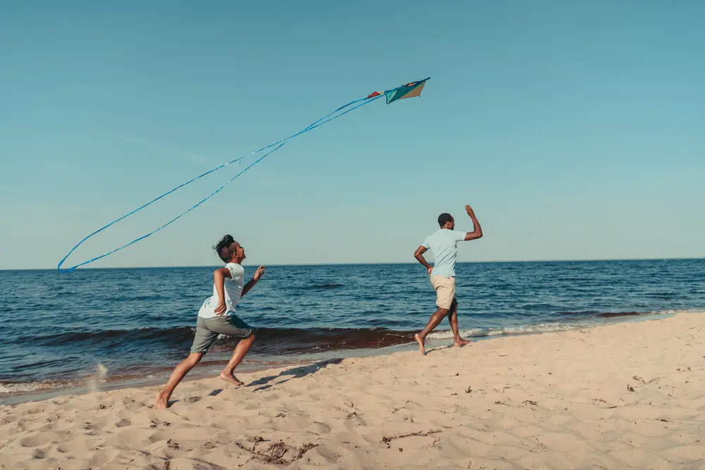 Kites Along Weekapaug Beach