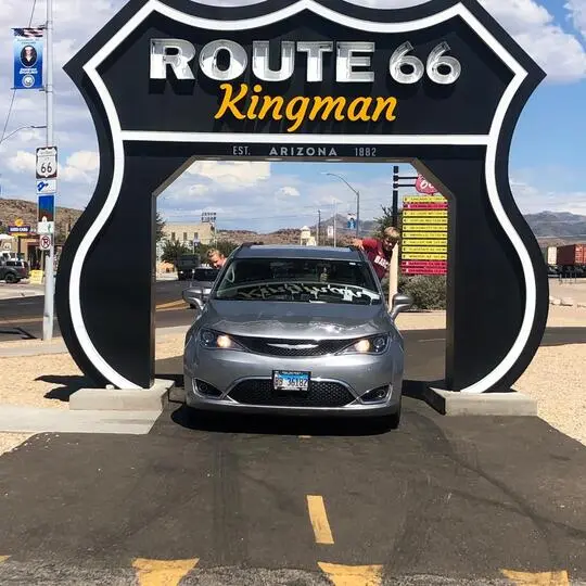 Route 66 Drive-Thru Shield in Kingman, AZ (7 Photos)