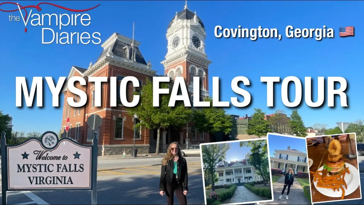 MYSTIC FALLS TOUR 2023 - COVINGTON, GEORGIA | The Vampire Diaries town! USA  ROAD TRIP PART 4