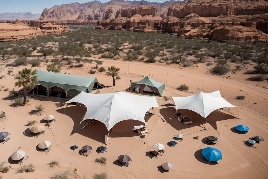 This New Utah Glamping Resort Gives You Access to 2 National Parks and a  Massive, On-site Red Rock Arch