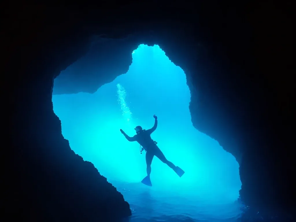 Obligatory shot at the Blue Hole in Guam : r/scuba