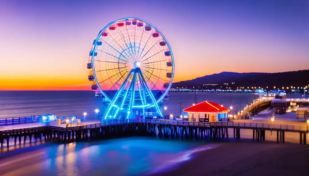 Breathtaking Santa Monica Pier Ferris Wheel Views