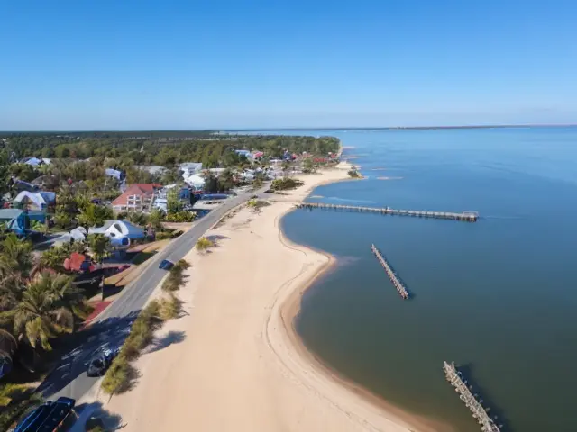 Colonial Beach Boardwalk & Beach