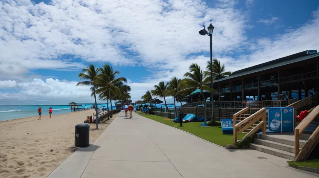 Colonial Beach's downtown boardwalk