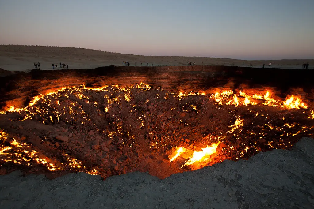 Golden Eagle Silk Road | "The door to Hell" in Darvaza, Turk… | Flickr