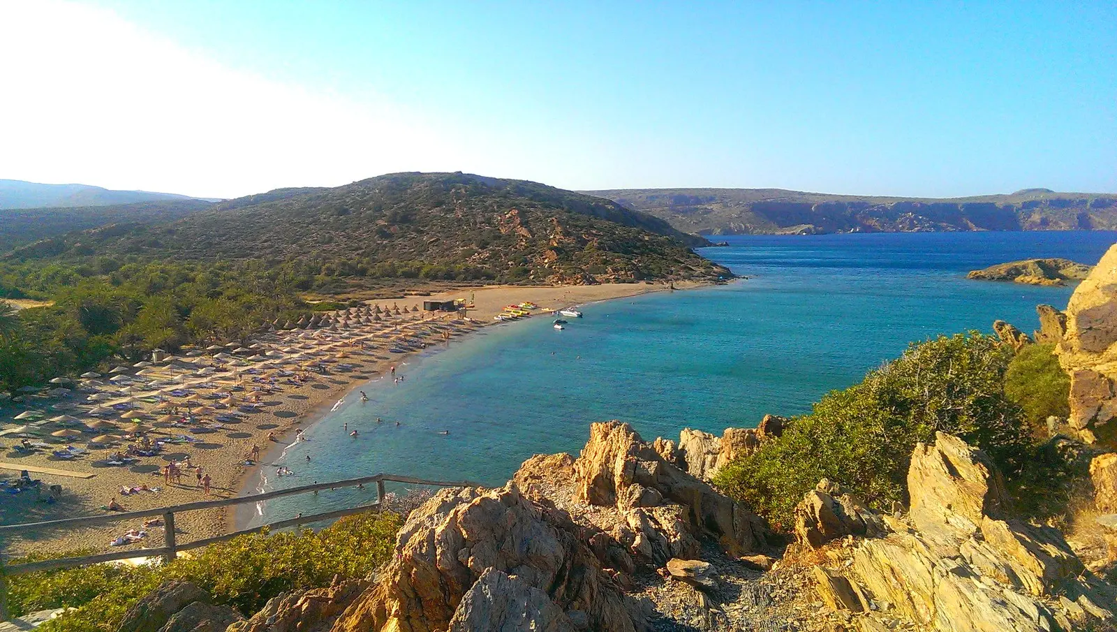 Vai beach from the rocky view point | Dim Dim | Flickr
