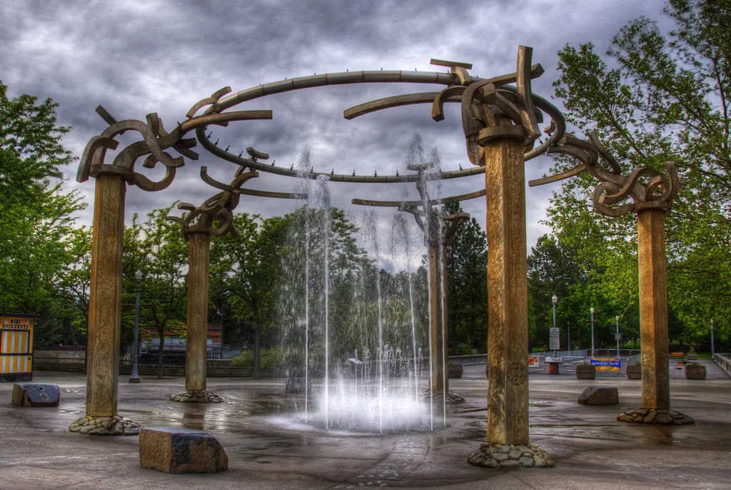 Riverfront Rotary Fountain, Riverfront Park, Spokane, Wash… | Flickr