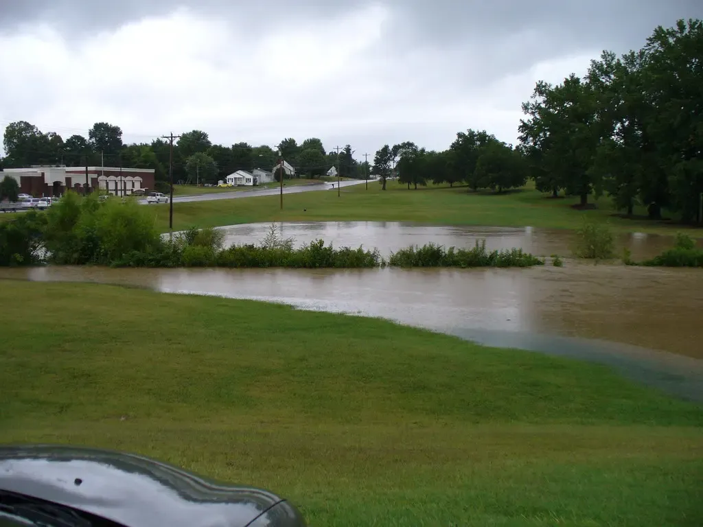 Rainy Days | Creekside Park gains a temporary lake during a … | Flickr